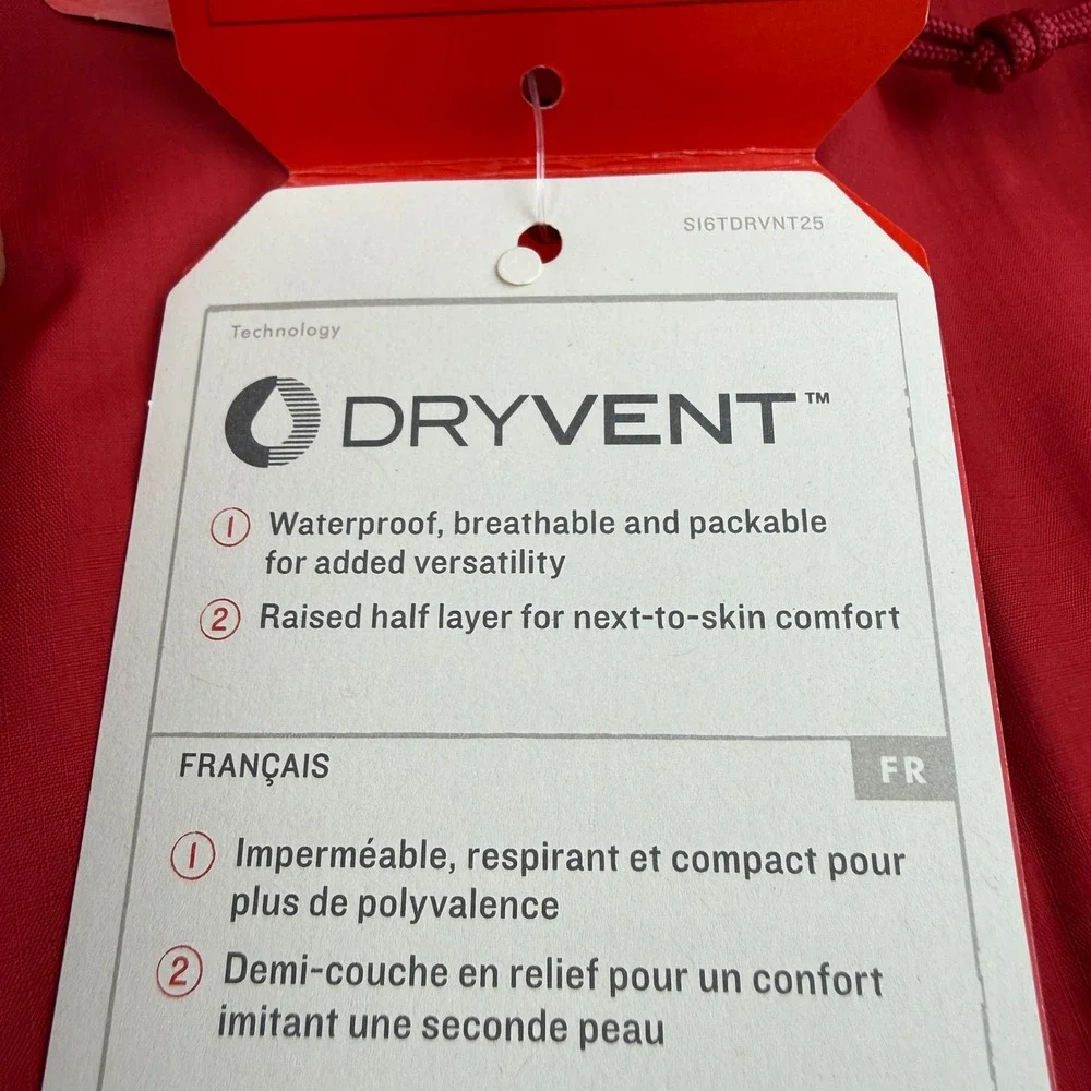 The North Face DryVent Rain Jacket Mens XXL Rage Red Waterproof Hooded NF0A3LH4